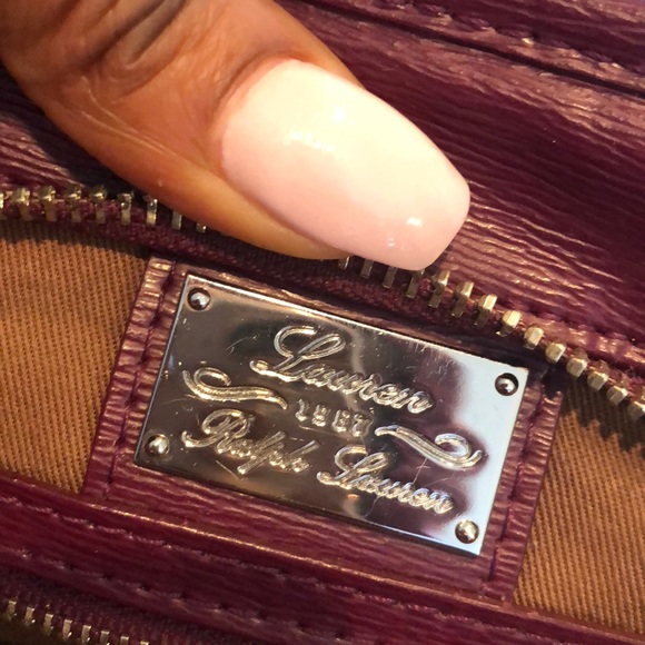 Burgundy Ralph Lauren Tote Bag - Picture 3 of 5